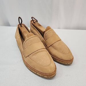 Aldo Size 7 Women's Calixta Suede Leather Cork Platform Loafers Casual Comfort G